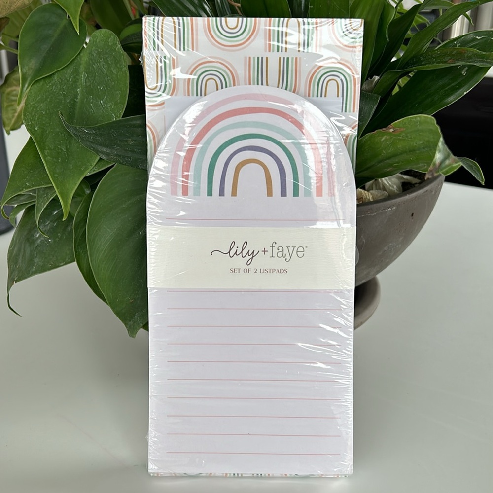 Lily + Faye Set of 2 Rainbow List Pads